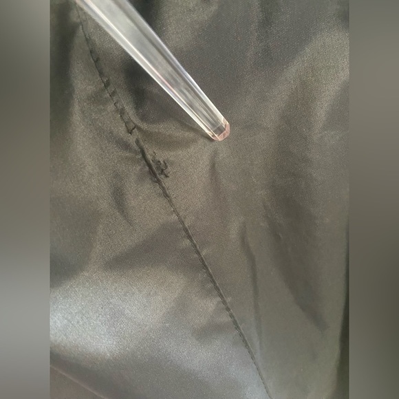 Vintage David Benjamin Black Maxi Length Trench Coat Gold Button Closure - Picture 9 of 14